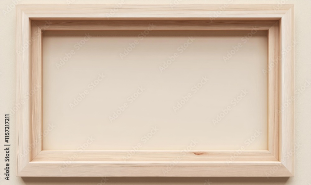 A wooden frame with a white background A wooden frame with a white background