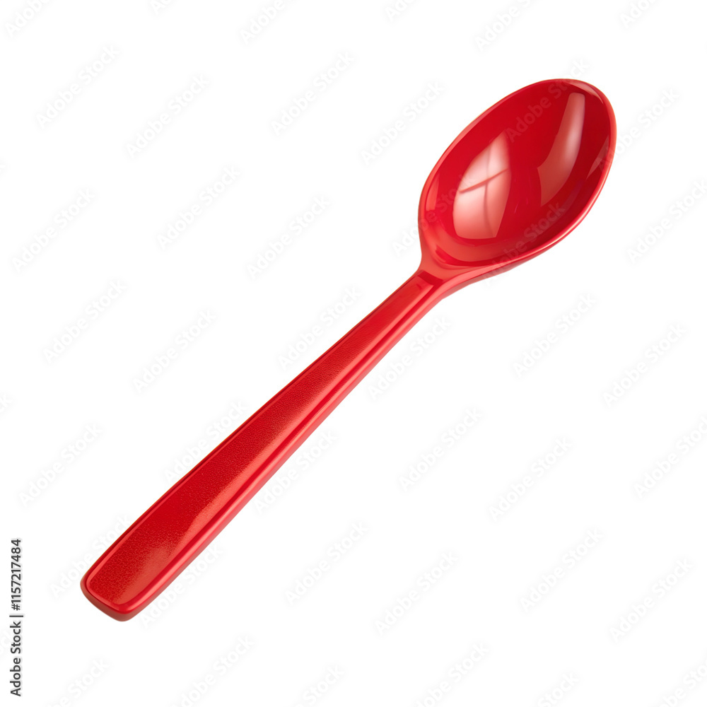red plastic spoon red plastic spoon