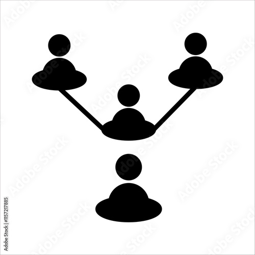 PriThin Outline Icon Two Hands Holding or Hugging Group People Symbol or Family Line Sign Group Life Insurance, Caring Hands Family Medicine Vector,with white backgroundnt photo