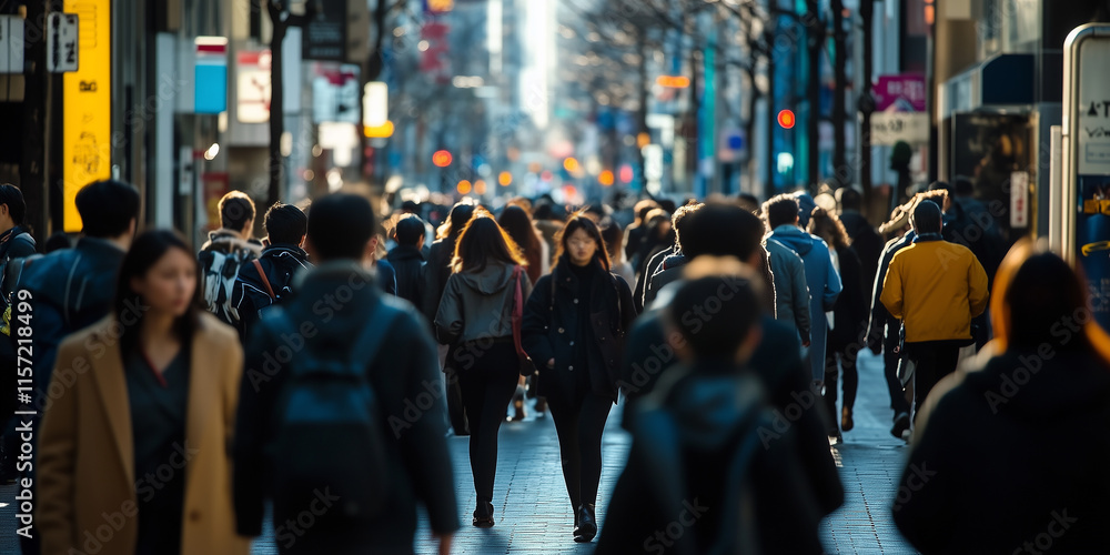 People walking slowly on the street with a soft blurred background, capturing the essence of casual city life and urban atmosphere. The scene represents pedestrians strolling in a relaxed manner People walking slowly on the street with a soft blurred background, capturing the essence of casual city life and urban atmosphere. The scene represents pedestrians strolling in a relaxed manner
