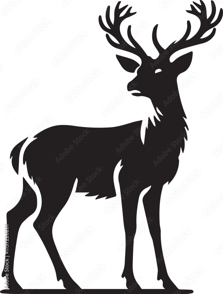 Fototapeta premium Silhouette of a deer
