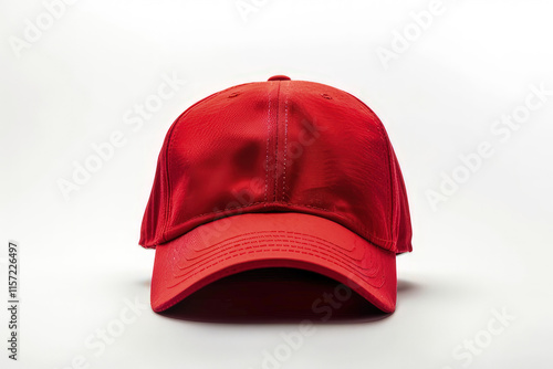 Wallpaper Mural A red cap displayed frontally against isolated on white background Torontodigital.ca