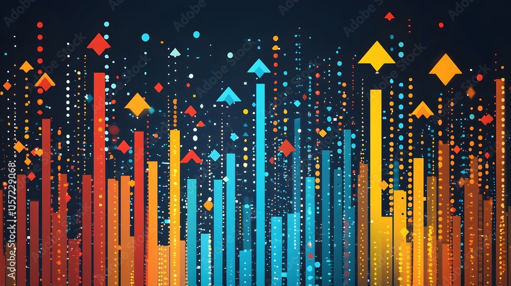A dynamic graphic with arrows pointing upward, symbolizing success in revenue generation A dynamic graphic with arrows pointing upward, symbolizing success in revenue generation