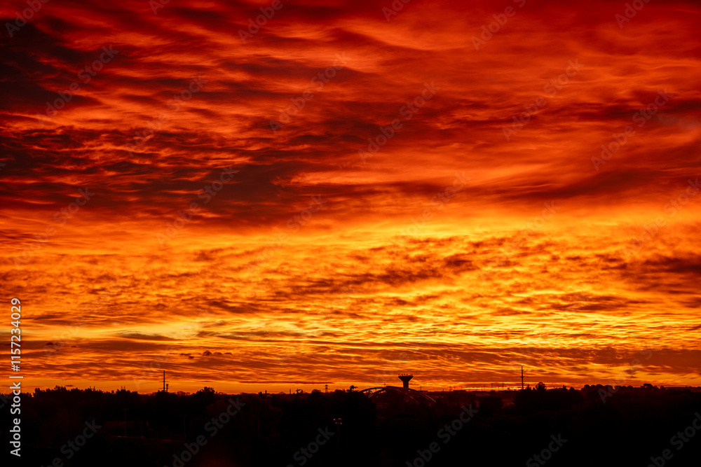 sunset in the sky sunset in the sky