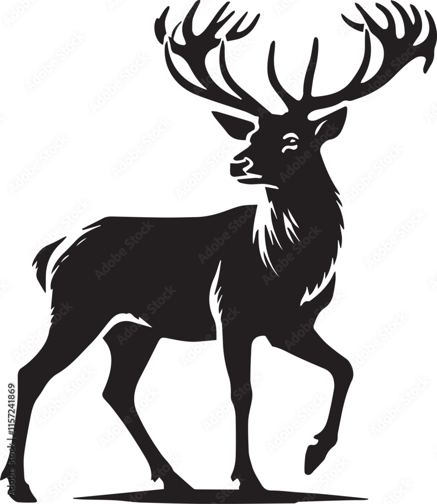 Fototapeta premium Silhouette of a deer