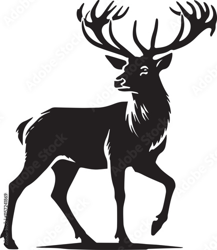 Silhouette of a deer