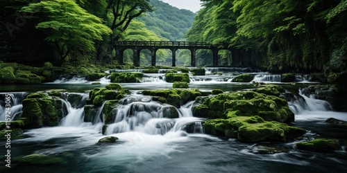 waterfall in the park