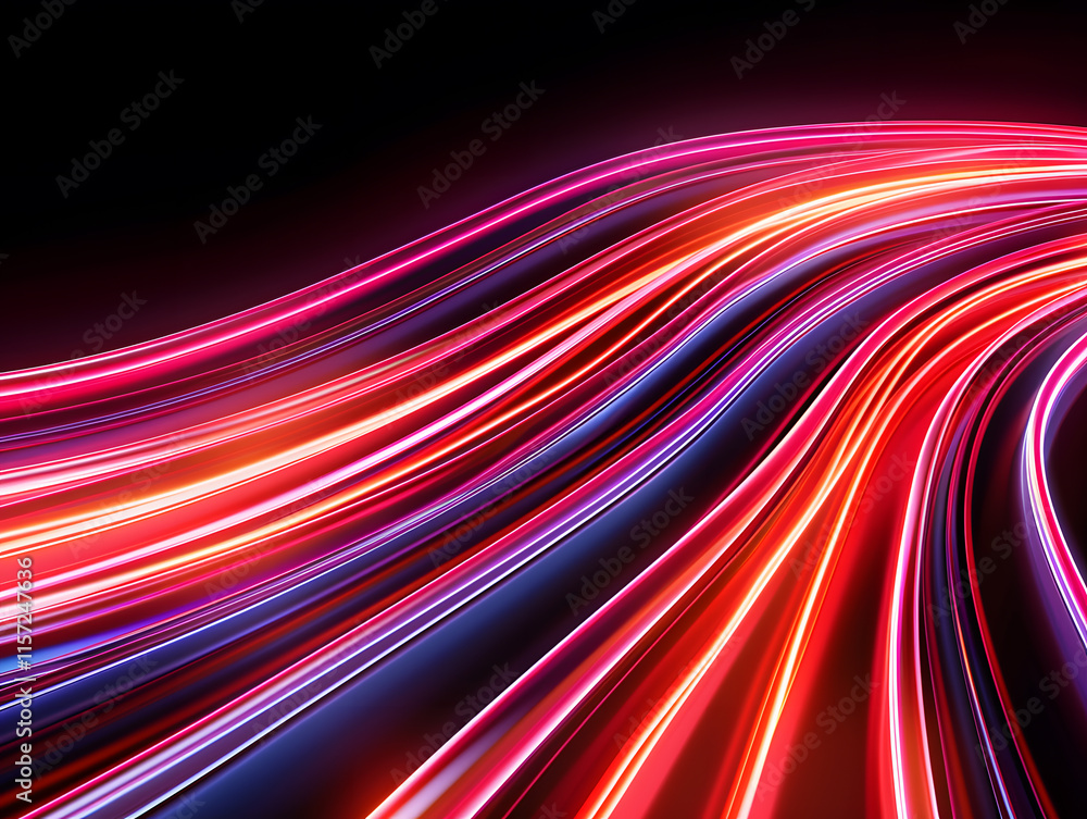 Red Swirling Tubes generate by AI Red Swirling Tubes generate by AI