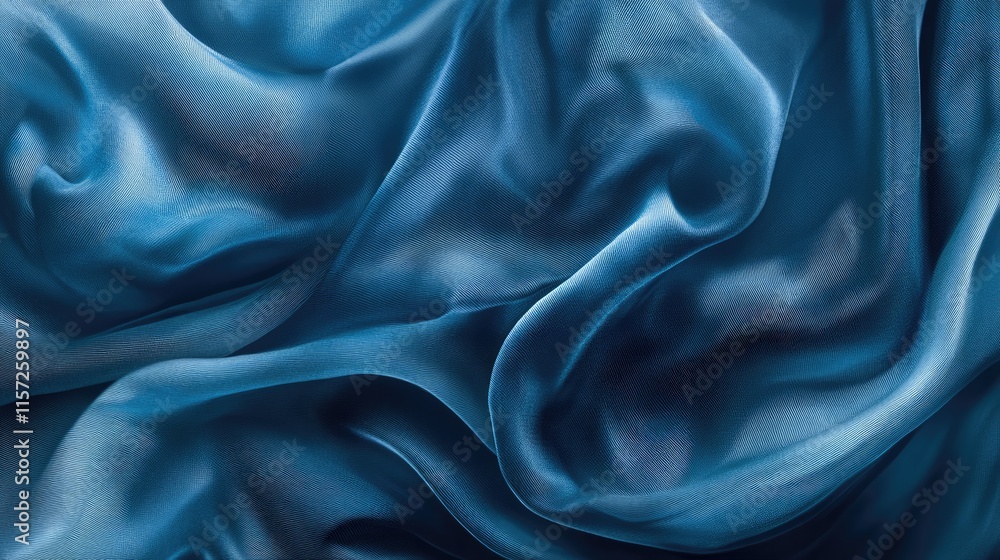 Obraz premium Soft Blue Textile Fabric Closeup for Elegant Background Design