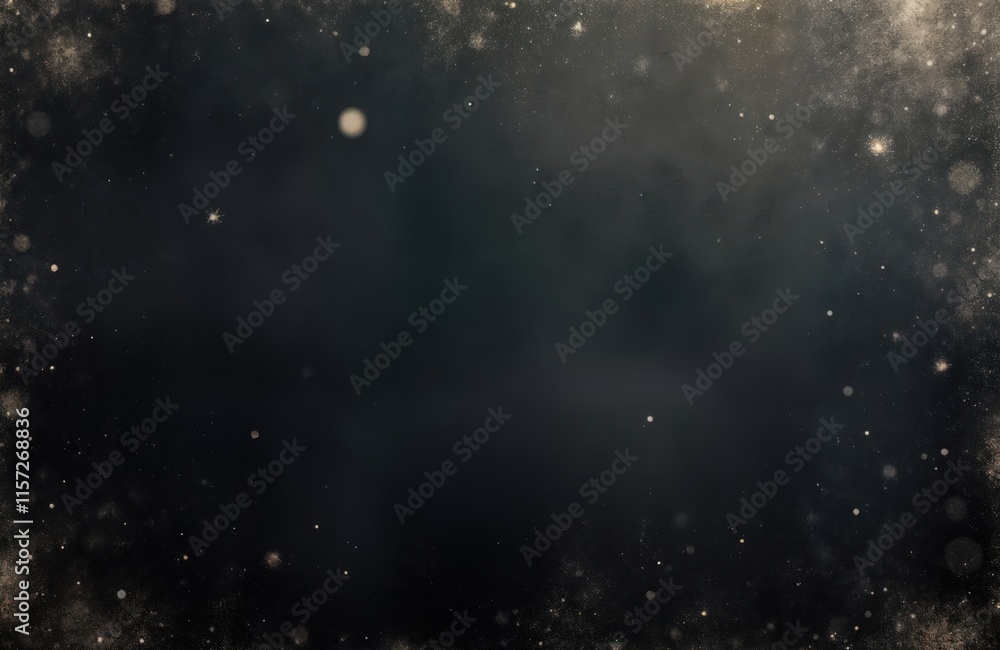 Fototapeta premium Dark abstract background with dust, scratch design. Aged photo editor layer. Copy space available for creative design projects. Great for posters vintage style layouts wallpaper. Textured surface