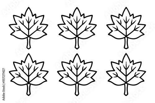 Plane Tree Line Art Bundle set