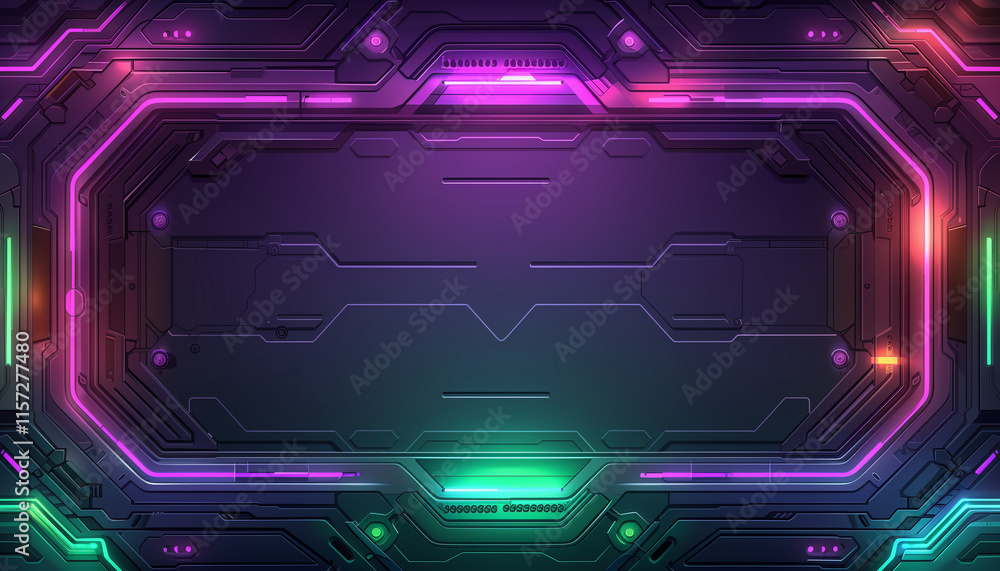 Sci-fi Futuristic Neon Circuit Board Background
Sci-fi Futuristic Neon Circuit Board Background