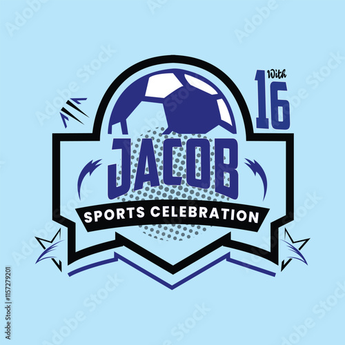 "16th Celebration Logo Design Featuring Jacob" Sport logo Design 