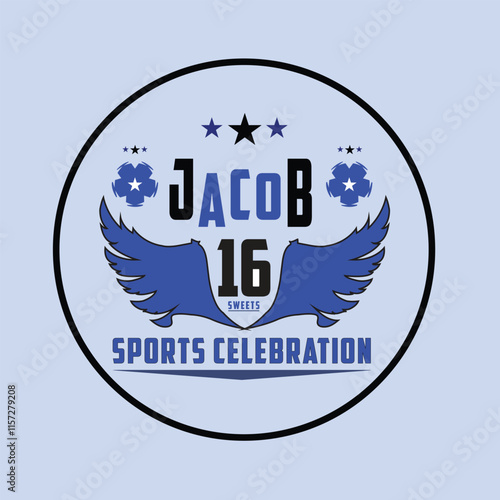 "16th Celebration Logo Design Featuring Jacob"
