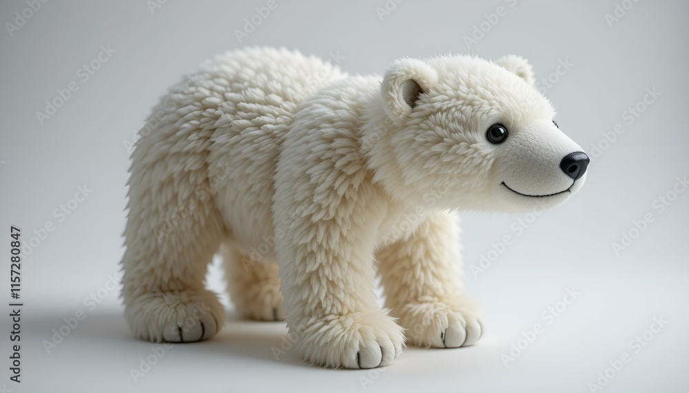 Fototapeta premium a toy white polar bear