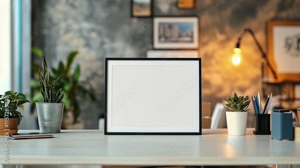 The foreground is a tabletop, occupying a quarter of the picture. The background is a study room, with bright colors and blurred background. The foreground is a tabletop, occupying a quarter of the picture. The background is a study room, with bright colors and blurred background.