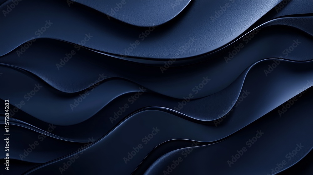 Fototapeta premium Dark blue shiny abstract background with copy space for design. Long web banner. Website header. Christmas, New Year, birthday, anniversary, holiday, celebration, holiday concept.