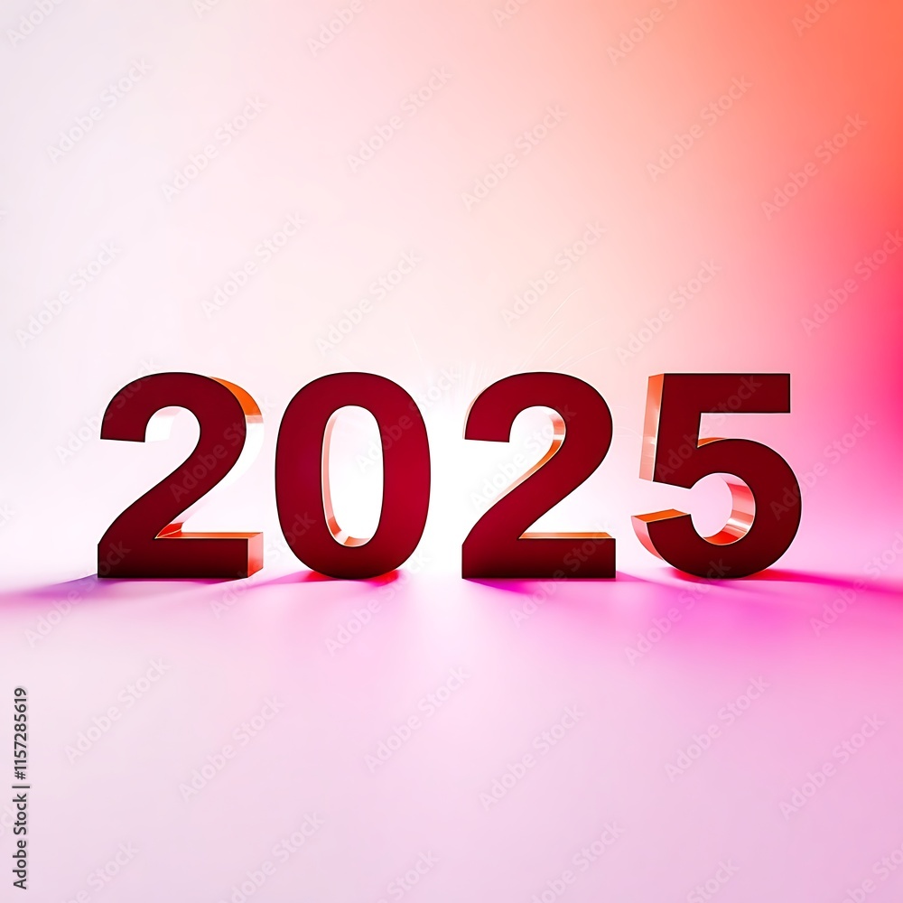 2025 happy new year typography logo design concept 2025 happy new year typography logo design concept