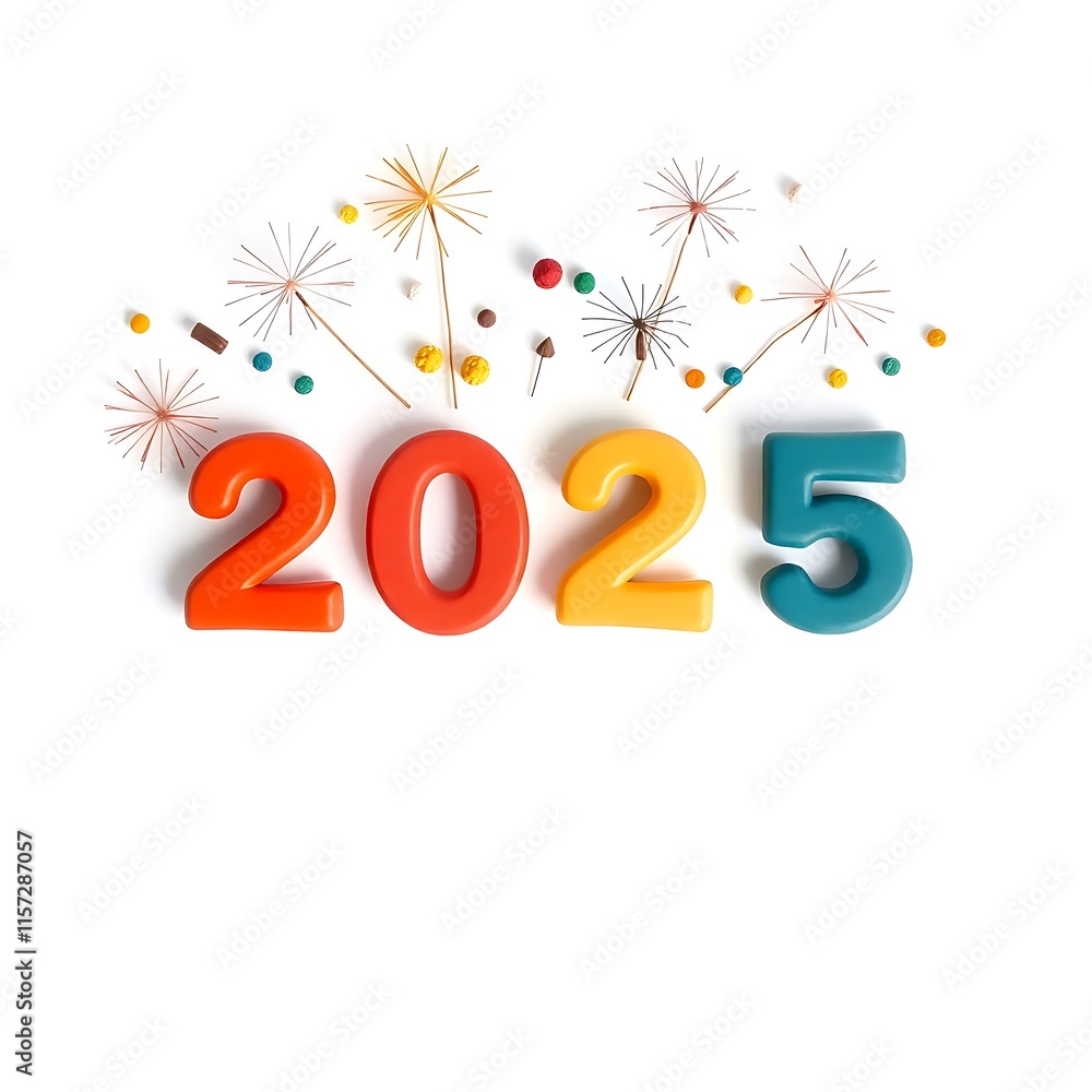 2025 happy new year typography logo design concept 2025 happy new year typography logo design concept