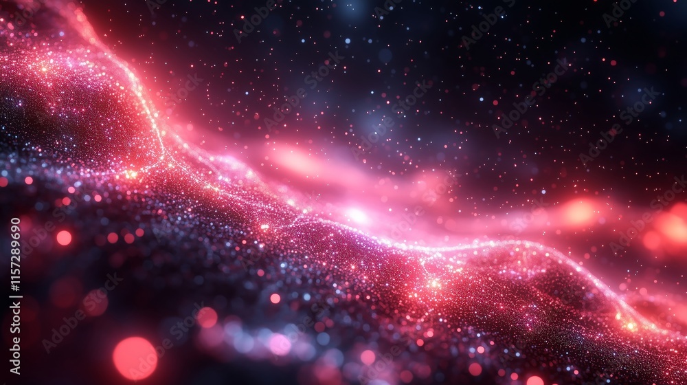 Vivid Cosmic Light Waves Creating an Ethereal Space Experience Vivid Cosmic Light Waves Creating an Ethereal Space Experience
