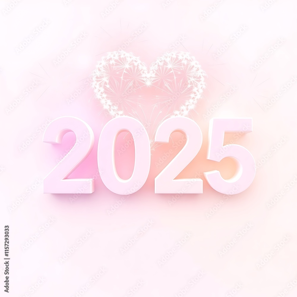 2025 happy new year typography logo design concept 2025 happy new year typography logo design concept