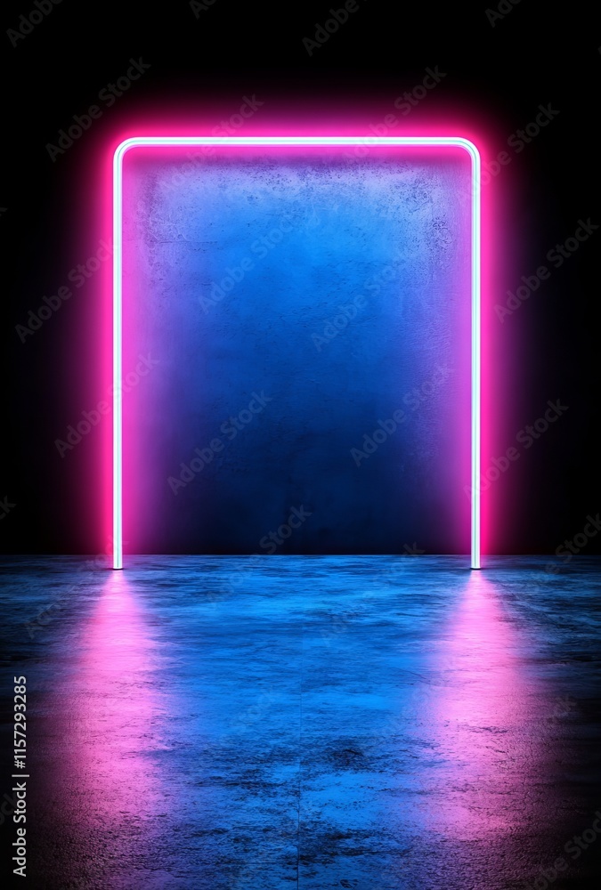 In the night city, neon lights reflect off wet asphalt, while smoke and smog fill the air. In the night city, neon lights reflect off wet asphalt, while smoke and smog fill the air.