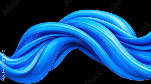 Wallpaper Mural Blue wave abstract texture for backgrounds. Ideal for printing, painting, design, and fashion. Torontodigital.ca