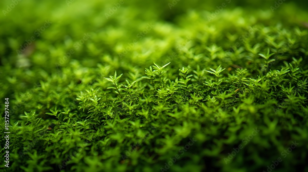 Rainforest Floor Moss: Photograph the lush carpet of moss covering the rainforest floor, creating a vibrant green texture Rainforest Floor Moss: Photograph the lush carpet of moss covering the rainforest floor, creating a vibrant green texture