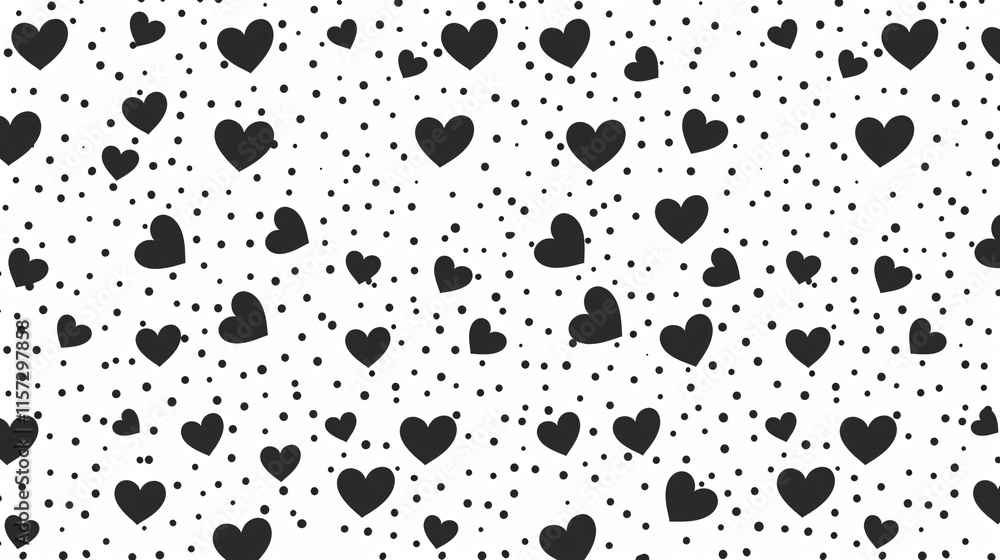 Elegant Seamless Geometric Heart Pattern for Design Projects Elegant Seamless Geometric Heart Pattern for Design Projects