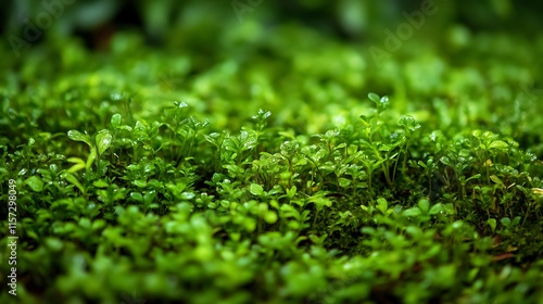 Wallpaper Mural Rainforest Floor Moss: Photograph the lush carpet of moss covering the rainforest floor, creating a vibrant green texture Torontodigital.ca