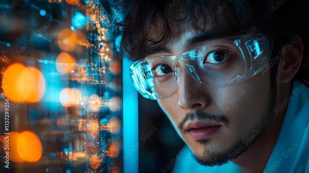 Technologist in Neon Light Technologist in Neon Light