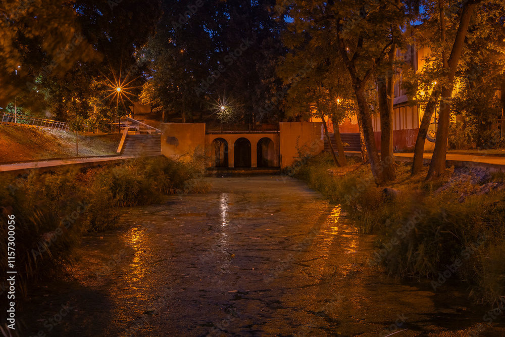 Fototapeta premium Koenigsberg pond in the evening