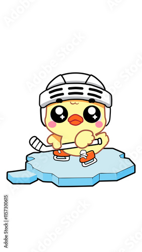Sweet Duckling Dancing on Ice