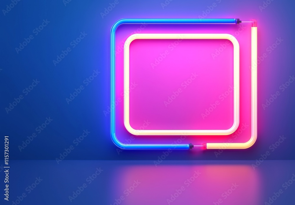 A dark, abstract, futuristic backdrop featuring a geometric laser figure at the center, illuminated by neon blue and pink rays of light. A dark, abstract, futuristic backdrop featuring a geometric laser figure at the center, illuminated by neon blue and pink rays of light.
