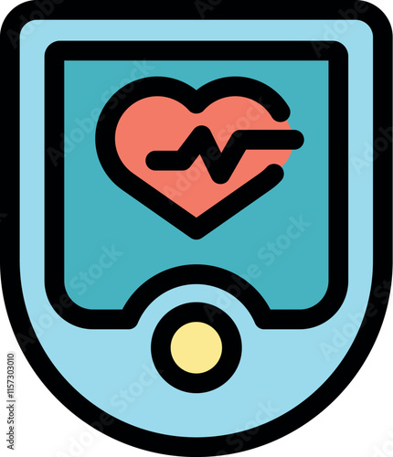 Portable heart rate monitor showing heartbeat on screen, ideal for fitness tracking and health monitoring