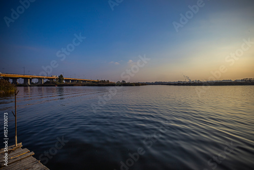 the Pregolya river on the outskirts of Konigsberg photo