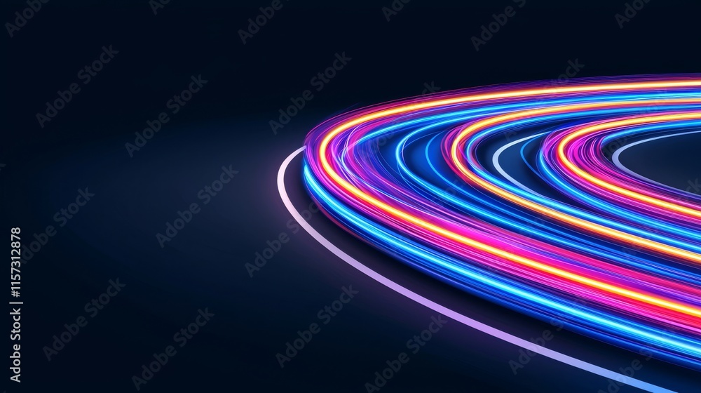 A 3D rendered motion line depicting speed and power, or light trails. A high-speed, curved light beam. A futuristic 5G technology background with an abstract motion blur. A 3D rendered motion line depicting speed and power, or light trails. A high-speed, curved light beam. A futuristic 5G technology background with an abstract motion blur.