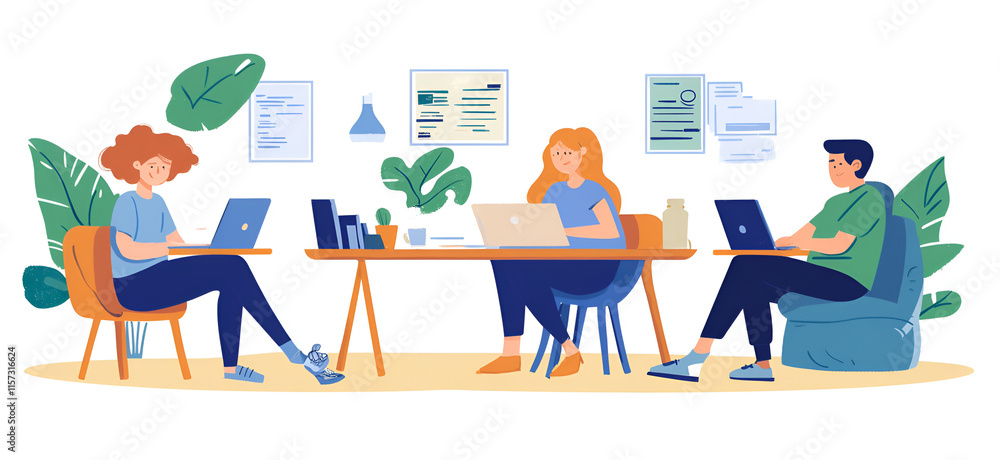 Fototapeta premium work team, meetings, office, business world.