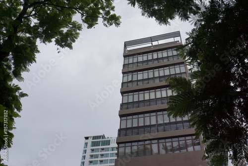 modern office building in the city photo