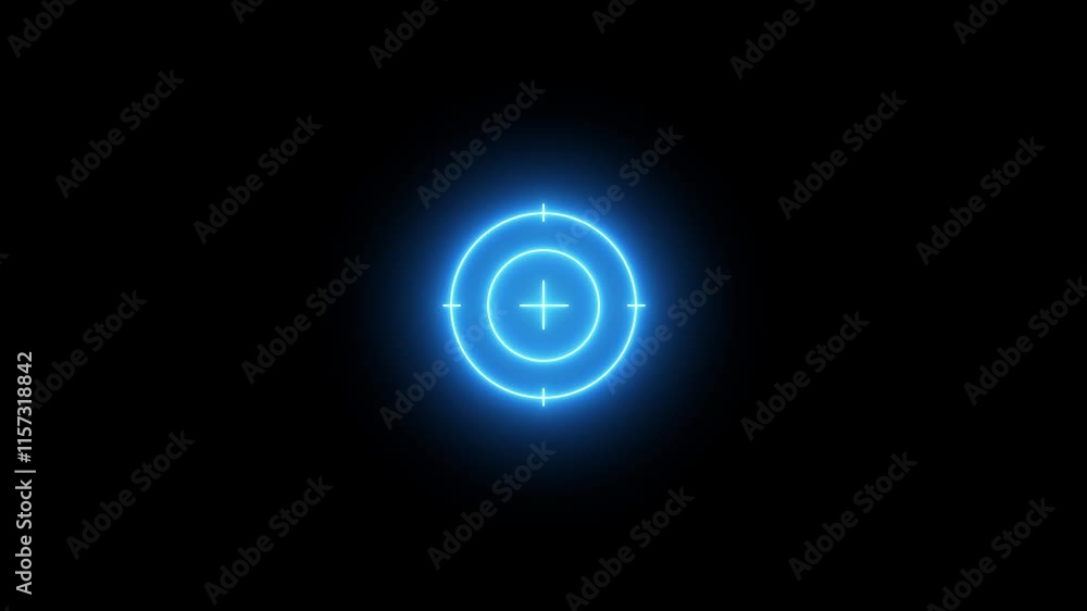 Target, focus, indicate icon.sniper gun goal target symbol icon shooting target icon animation. Target, focus, indicate icon.sniper gun goal target symbol icon shooting target icon animation.