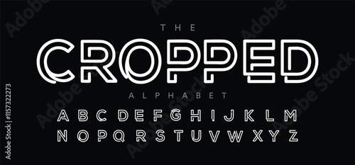 Futuristic minimal modern slim monogram fonts style. Vector illustration and tech line font. Abstract minimal modern alphabet font.
