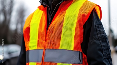 Bright Reflective Safety Vest for Enhanced Visibility