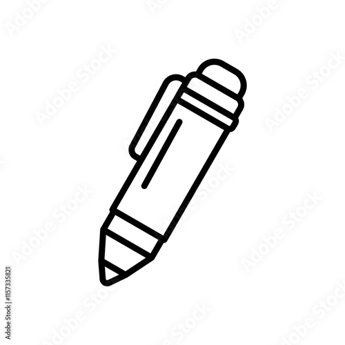 stylus icon vector, line style icon