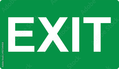 Green sign evacuation exit. Designations location emergency evacuation exit. Quick and safe exit from a building or facility in case emergency. Direction a safe area. Iso 7010. Sign fire exit.