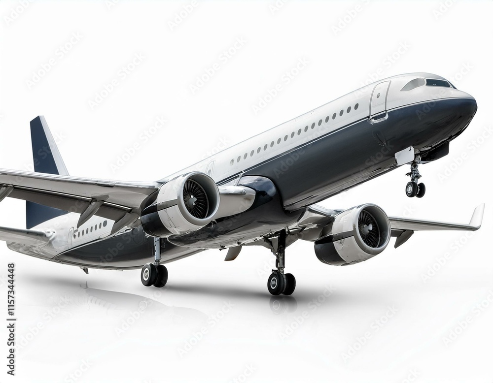 Obraz premium Airplane isolated on white background 