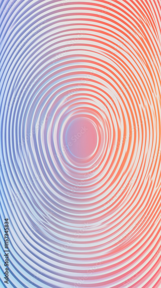 Concentric circular gradient design with alternating red and blue tones fading smoothly into a white center. Concentric circular gradient design with alternating red and blue tones fading smoothly into a white center.