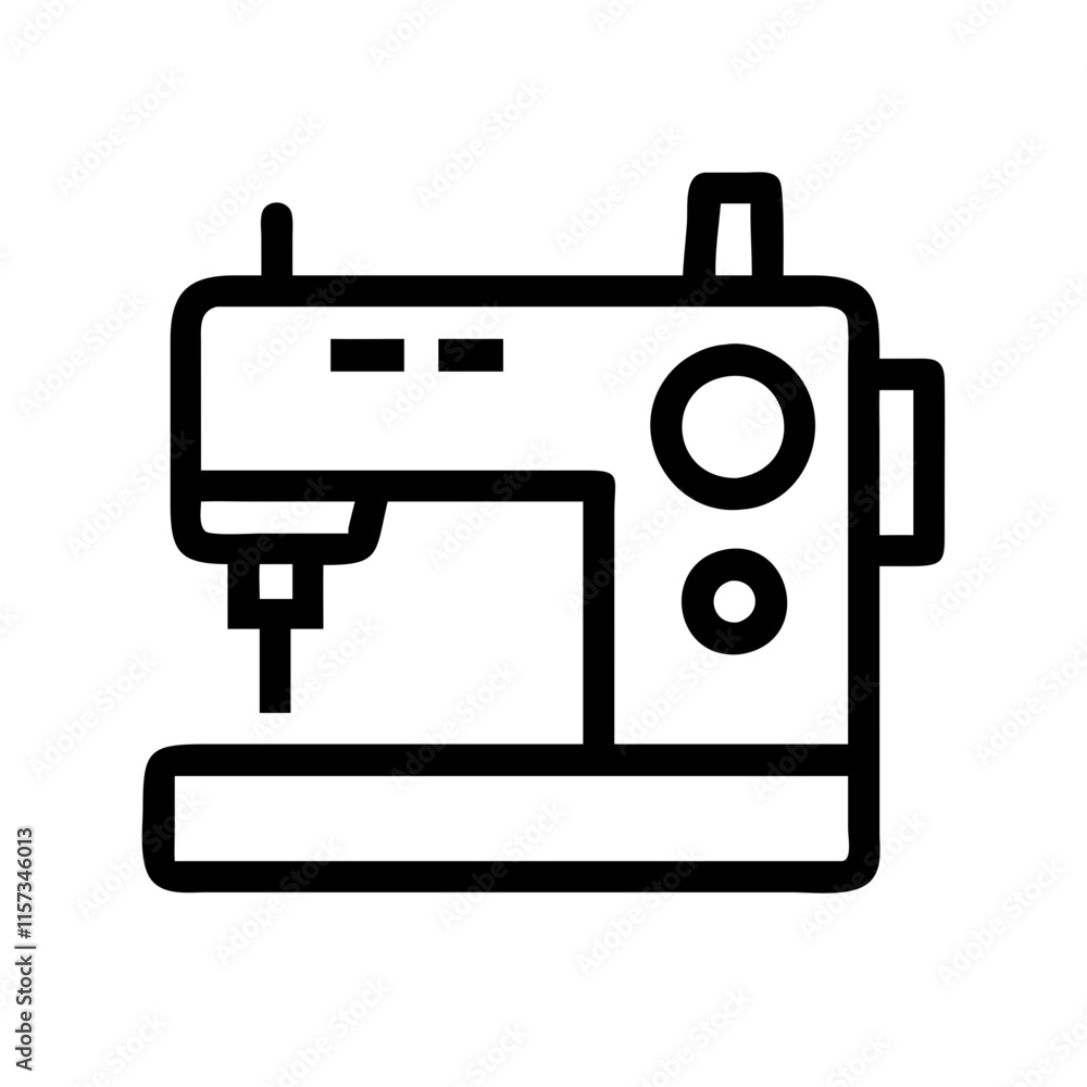 Sewing Machine Line Icon Sewing Machine Line Icon