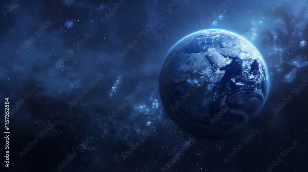 Planet in Deep Space with Starry Nebula
Planet in Deep Space with Starry Nebula