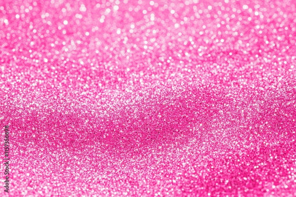 Fototapeta premium Dreamy pink bokeh background with sparkling glitter.