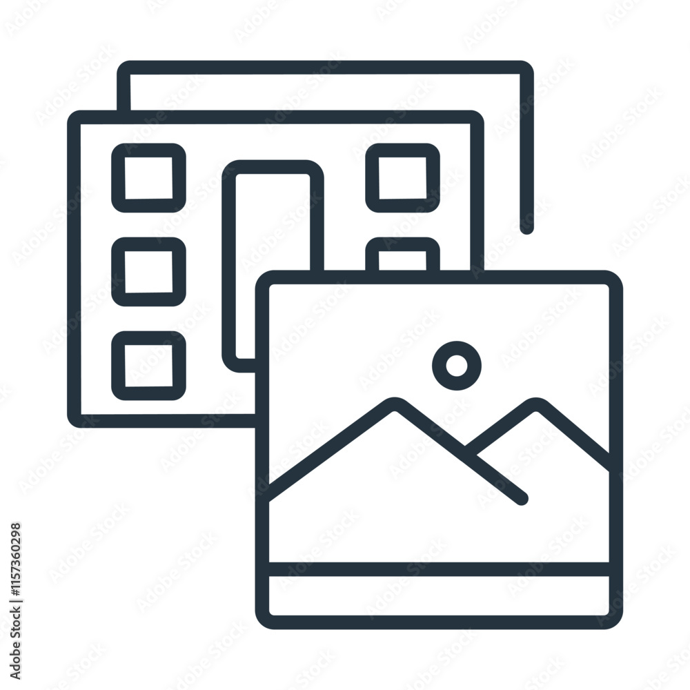 photo video icons symbol modern with elements for infographic web photo video icons symbol modern with elements for infographic web